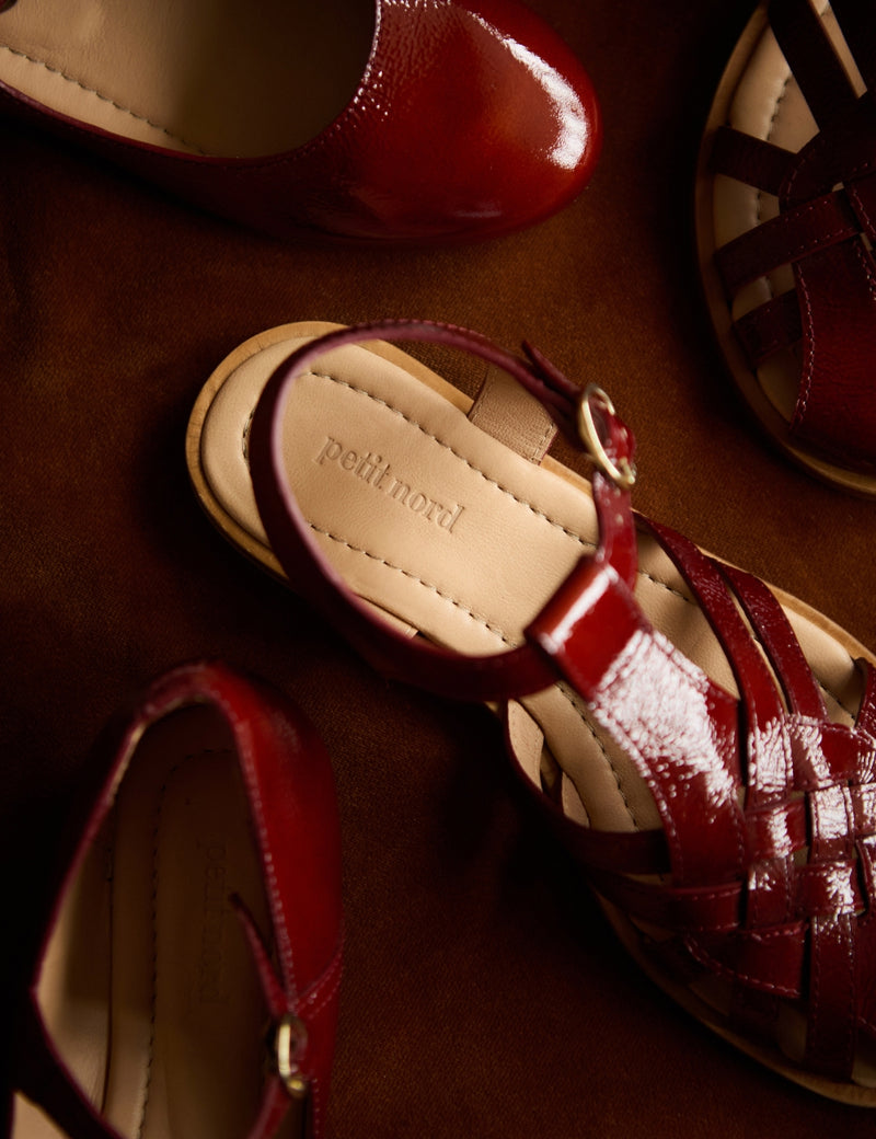 Petit Nord Florence Sandal Women Ox Blood 144