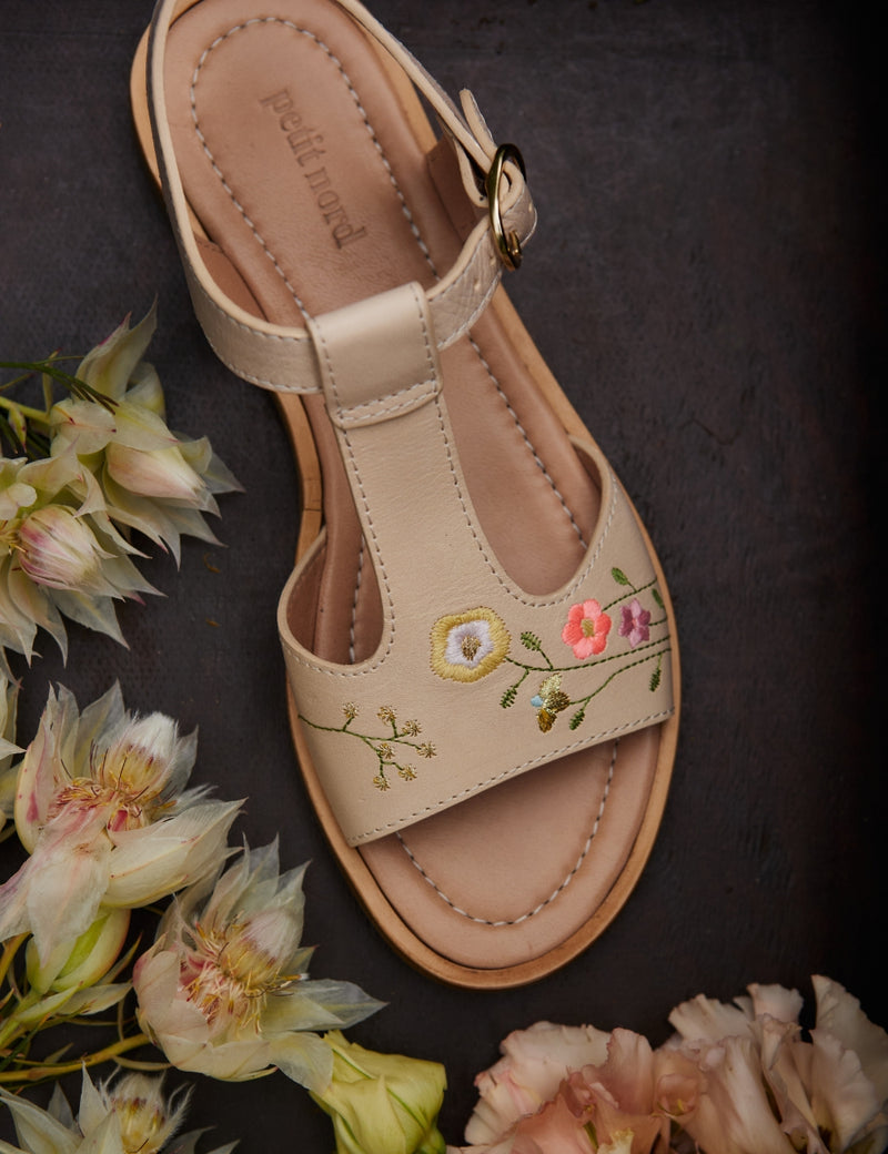 Petit Nord Flower Pop Abby sandal Sandals Cream 052