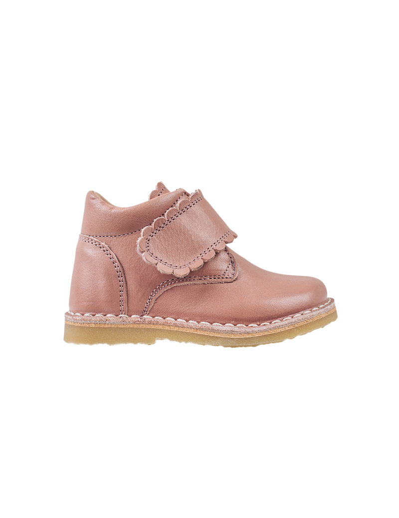 Petit Nord Scallop Velcro Boot Low Boot Shoes Old rose 020