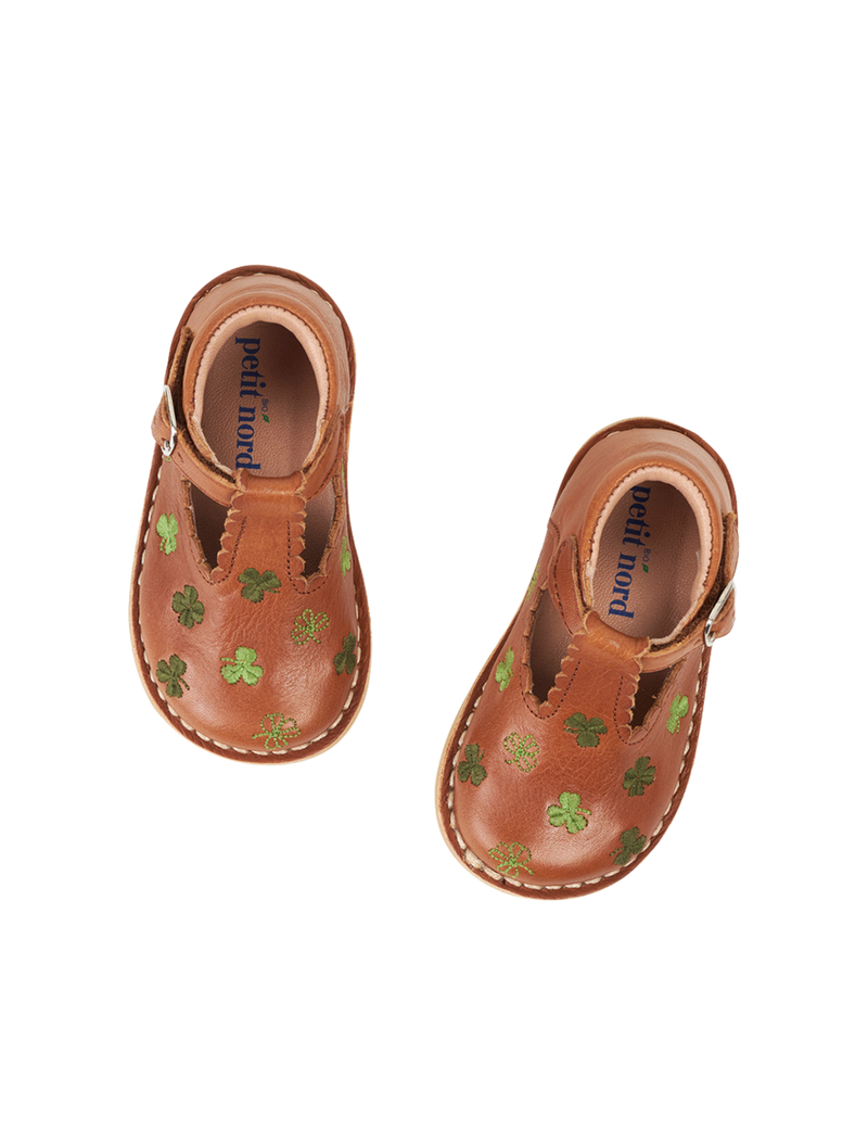 Petit Nord T-Bar Clover T-bars and Ballerinas Cognac 002